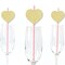 Big Dot of Happiness Gold Glitter Hearts Party Straws - No-Mess Real Gold Glitter Cut-Outs & Decorative Valentine's Day Party Paper Straws - Set of 24